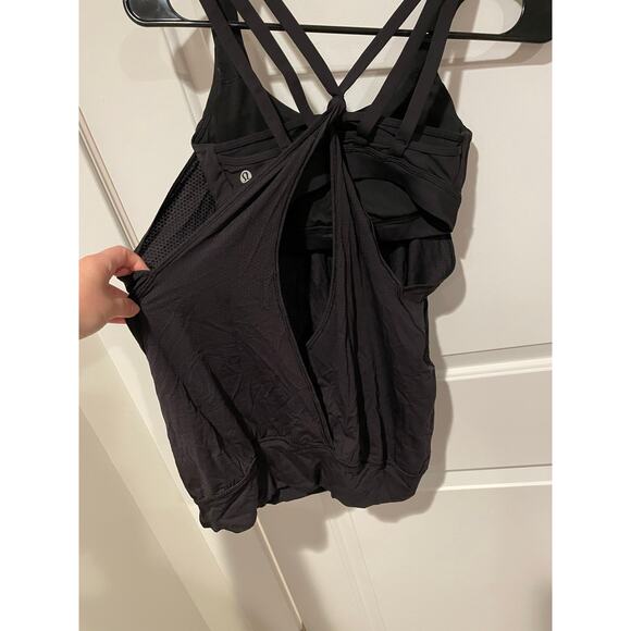 Lululemon Nouveau Limits black Tank size 4 - Picture 7 of 9